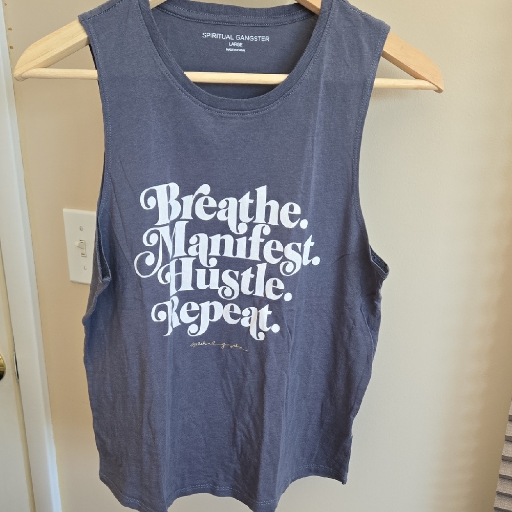 Spiritual Gangster Gray Muscle Tee